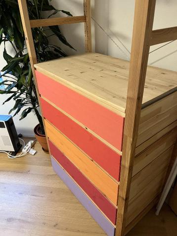 IVAR Ikea kast met lades en kledingroede - afbeelding 2