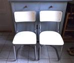 Vintage buisframestoelen, Auping model 656 uit ca.1930-1936., Huis en Inrichting, Ophalen, Gebruikt, Twee, Wit