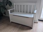 Wit kinderbankje met opbergruimte, Ophalen, Gebruikt