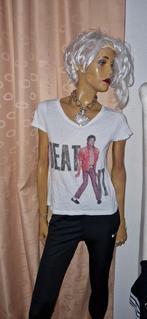 Prachtige shirt van divided beat it michael Jackson maat 38, Maat 38/40 (M), Wit, Ophalen of Verzenden, Zo goed als nieuw