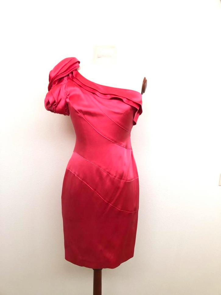 JURK mt36/S KAREN MILLEN zijde, PARTY cocktail, Kleding | Dames, Gelegenheidskleding, Zo goed als nieuw, Cocktailjurk, Maat 36 (S)