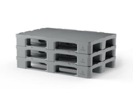 Hygiëne pallet 1200x800x155 mm - HDPE, 2000 kg, gesloten dek, 100 cm of meer, 60 cm of meer, Overige typen, Minder dan 35 cm