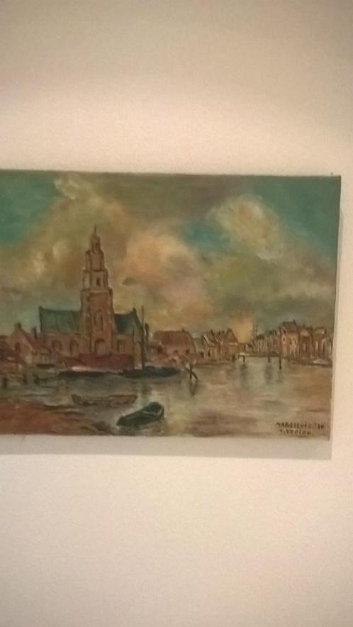 2 st klassieke schilderijtjes, Antiek en Kunst, Kunst | Schilderijen | Klassiek, Ophalen