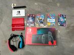 Nintendo Switch inclusief 6 Joycons, 4 games en headset!, Spelcomputers en Games, Spelcomputers | Nintendo Switch, Ophalen of Verzenden