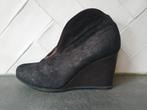 Nieuwe zwart/bruin bronskleurige Jan Jansen schoenen 41., Kleding | Dames, Schoenen, Pumps, Zwart, Jan Jansen, Ophalen of Verzenden