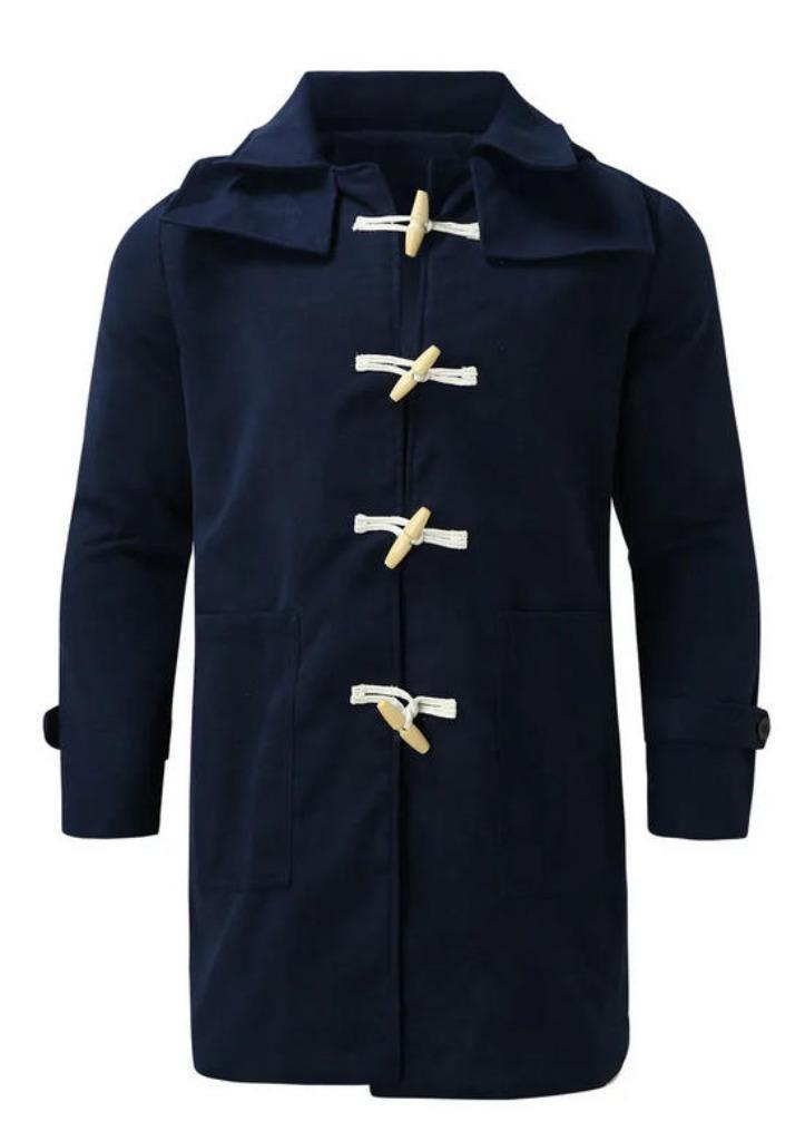 Duffeljas (dufflecoat), Kleding | Heren, Jassen | Winter, Nieuw, Overige maten, Blauw, Ophalen of Verzenden