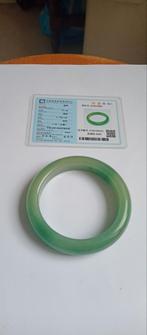 Gecertificeerde Ice Groene Jadeiet Jade Armband 65mm, Nieuw, Groen, Ophalen of Verzenden
