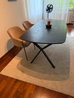Tafel zwart mango hout 1.80x0,90m, Ophalen, 50 tot 100 cm, Zo goed als nieuw, Vijf personen of meer