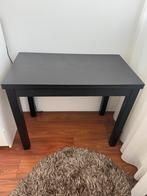 Uitklapbare tafel - bureau Ikea zwart fineer, Huis en Inrichting, Tafels | Sidetables, Ophalen, Zo goed als nieuw, 25 tot 50 cm