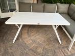 Witte aluminium lounge/dining tuintafel, Tuin en Terras, Tuintafels, Ophalen, Zo goed als nieuw, Rechthoekig, Aluminium