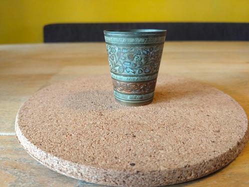 Antiek koperen religieus drinkbekertje, Antiek en Kunst, Antiek | Religie, Ophalen of Verzenden