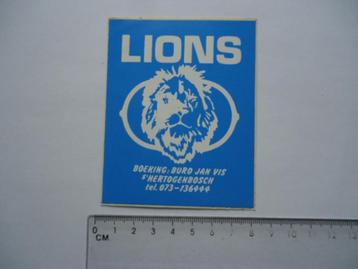 sticker oud LIONS band orkest muziek jan vis den bosch retro beschikbaar voor biedingen