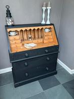 Mooie matzwarte secretaire, Huis en Inrichting, Kasten | Secretaires, Ophalen of Verzenden, Zo goed als nieuw
