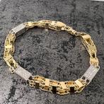 14k gouden armband magnum schakel italy, Sieraden, Tassen en Uiterlijk, Armbanden, Ophalen of Verzenden, Zo goed als nieuw, Goud