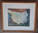 Aquarel 'De Waterval' van Arthur Deleu, Ophalen of Verzenden