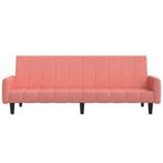 Slaapbank fluweel roze NIEUW, Nieuw, 80 cm, Eenpersoons, 220 cm