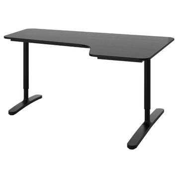 IKEA BEKANT Corner Desk – Black, Adjustable Legs - afbeelding 2