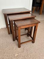 Set bijzettafeltjes grootse is 56 x 37 cm en hoog 49 cm, Huis en Inrichting, Tafels | Bijzettafels, Ophalen, Rechthoekig, Minder dan 55 cm