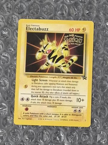 Electabuzz 2 WOTC Black Star Promo 1999 Pokemon Kaart! beschikbaar voor biedingen