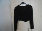 Nieuw zwart cropped topje maat L van Shein, Kleding | Dames, Tops, Zwart, Maat 42/44 (L), Nieuw, Ophalen of Verzenden