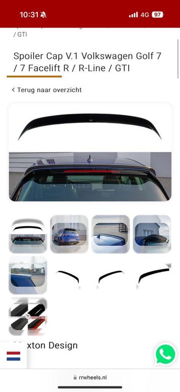 Maxton spoiler golf 7 r gti gtd gte r line beschikbaar voor biedingen