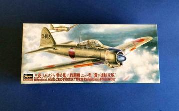 hasegawa 52076 Mitsubishi A6M2b Zero Fighter Type 21 1/72 beschikbaar voor biedingen