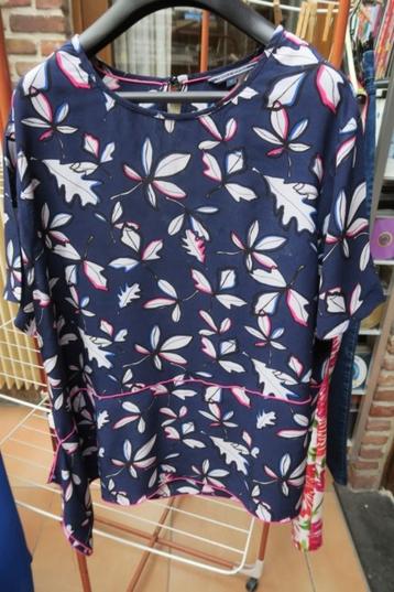 Blouse blauw bladprint Tommy Hilfiger mt XL beschikbaar voor biedingen