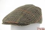 Vintage flatcap Platte pet groen beige geruit wolmix 59, Kleding | Heren, Hoeden en Petten, Ophalen of Verzenden, Zo goed als nieuw