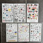 6 vellen met stickertjes, Hobby en Vrije tijd, Scrapbooking, Nieuw, Overige merken, Ophalen of Verzenden, Papier of Karton