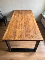 Teak houten tafel, Huis en Inrichting, Tafels | Eettafels, Gebruikt, 100 tot 150 cm, Teakhout, 200 cm of meer