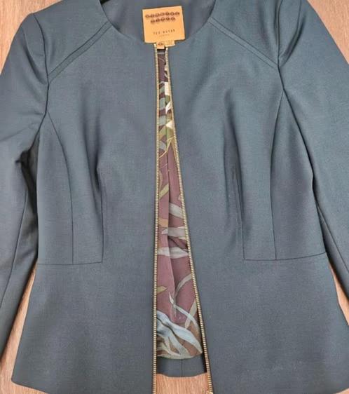 Pak Ted Baker, donkergroen, 34/36, Kleding | Dames, Jasjes, Kostuums en Pakken, Zo goed als nieuw, Kostuum of Pak, Maat 34 (XS) of kleiner