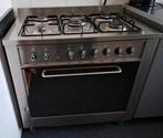 Indesit  5 pits rvs gasfornuis, Witgoed en Apparatuur, Fornuizen, 60 cm of meer, Ophalen of Verzenden, Zo goed als nieuw, Gas