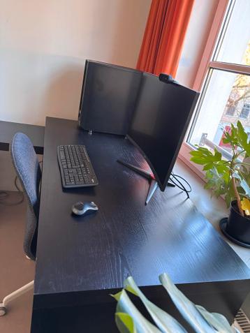 Ikea Malm bureau - zwart - afbeelding 3