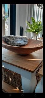 Prachtige grote deco schaal hout, Ophalen, Nieuw