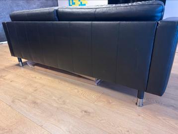 Zwarte 3-zits Bank - Leer - Landskrona (Ikea) - afbeelding 3