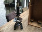 Vintage Laméris Biologische Microscoop met Kist, Ophalen of Verzenden, Gebruikt, 400x tot 1000x, Biologische microscoop