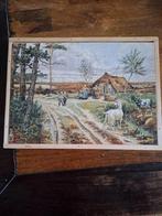 Houten puzzel vintage plaatje, Antiek en Kunst, Ophalen of Verzenden