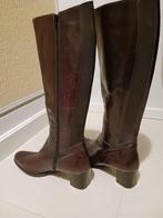 bruine leren dameslaarzen, Kleding | Dames, Schoenen, Ophalen, Hoge laarzen, Bruin, Zo goed als nieuw
