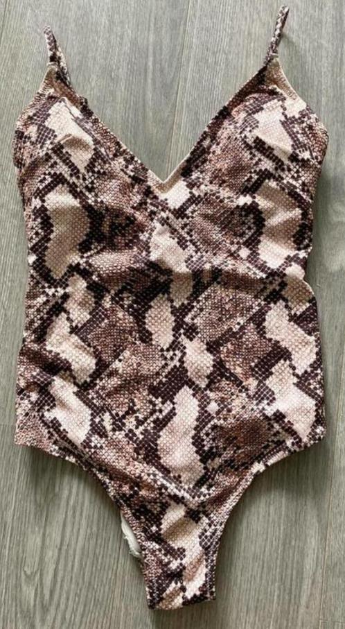 Zgan Prachtig badpak slangenprint , maat 36, Kleding | Dames, Badmode en Zwemkleding, Zo goed als nieuw, Badpak, Bruin, Ophalen
