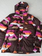 Mooie bruine  ski/winterjas met kleurrijke print by Protest, Nieuw, Ophalen of Verzenden, Protest, Jack