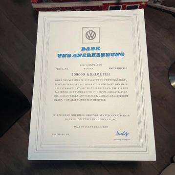 VW Kever NOS certificaat 100.000KM Urkunde Oval beschikbaar voor biedingen