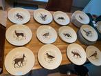 Gien Franse dinerborden met wild afbeelding, Antiek en Kunst, Ophalen of Verzenden