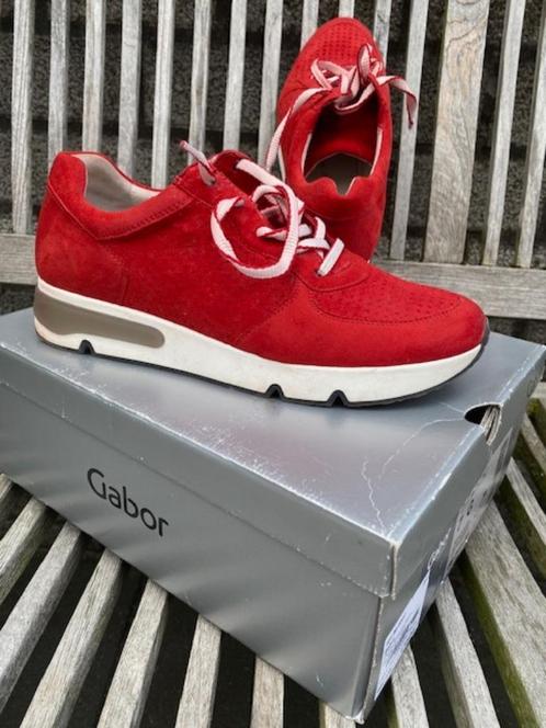 Gabor sneakers suede rood mt 40,5 z.g.a.n., Kleding | Dames, Schoenen, Zo goed als nieuw, Sneakers of Gympen, Rood, Ophalen of Verzenden