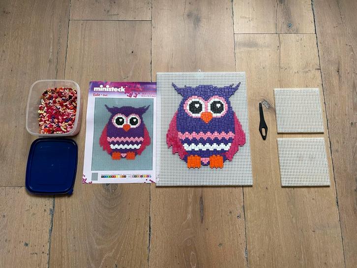 SINT TIP: Ministeck Uil Compleet Pakket, Hobby en Vrije tijd, Ministeck, Zo goed als nieuw, Box-set, Ophalen of Verzenden