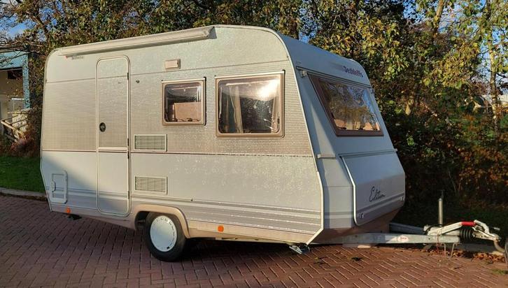 Dethleffs Edition 423T, Keurige en mooie caravan!, Caravans en Kamperen, Caravans, Bedrijf, 750 - 1000 kg, Dethleffs
