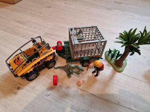 Playmobil Amfibievoertuig met Deinonychus set., Kinderen en Baby's, Speelgoed | Playmobil, Gebruikt, Complete set, Ophalen of Verzenden