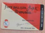 AJAX FOOTHBALLCLUB SEIZOENS CLUBKAART 1999-2000 €5, Ophalen of Verzenden, Zo goed als nieuw, Ajax, Overige typen