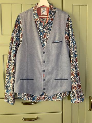 A Fish Named Fred maat 2XL Marine Multicolor blue print beschikbaar voor biedingen