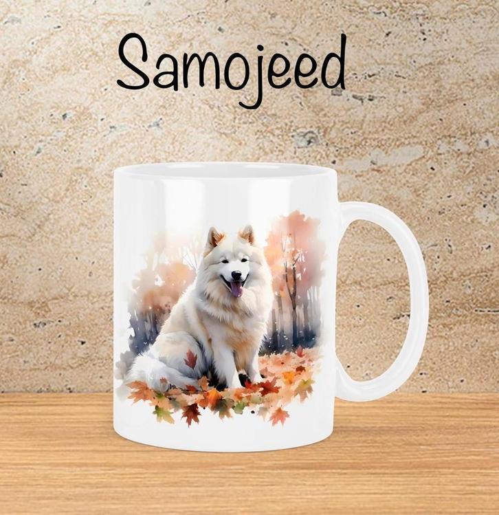 Samojeed Herfstmok, Huis en Inrichting, Keuken | Servies, Nieuw, Kop(pen) en/of Schotel(s), Overige stijlen, Ophalen of Verzenden