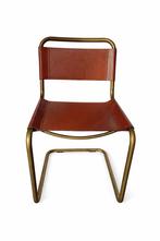 4 x Bauhaus- geinspireerde designstoel, Bruin, Ophalen of Verzenden, Zo goed als nieuw, Vier